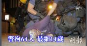 【旺角暴力衝突】警至今拘64人 最年輕14歲 (23:05)