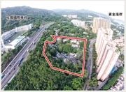 鄰近屯門公路的青山灣地皮，向海部分雖受黃金海岸阻擋景觀，不過山景方向則可望哈羅國際學校。（資料圖片）