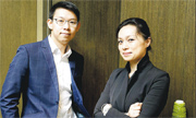 南豐作坊聯席總監陳浩揚（左）稱，南豐作坊今年正式推出南豐作坊投資基金，圖右是南豐作坊聯席總監王健芝。