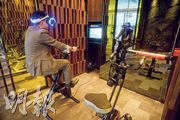 虛擬實境單車機（攝影 劉焌陶）
