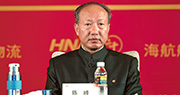海航自去年起，陸續在港安排出售資產，當中在出售國際建投予基金黑石的交易，需待國際建投收回30億元應收款，黑石才會支付交易餘額31億元予海航。圖為海航主席陳峰。（資料圖片）