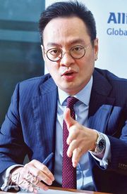 安聯投資基金經理黃瑞麒認為，若貿易戰形勢和中國經濟如市場預期般好轉，看好A股後市。（劉焌陶攝）