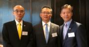 左起：公會副會長林智遠、會長羅富源、署理註冊主任伍大成（陳惠恩攝）