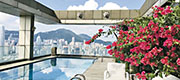 80至82樓A室的天際獨立屋設有天際泳池，可飽覽港島中區一帶海景。（相片由代理提供）
