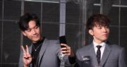 三星上半年香港智能手機銷量第一 今邀Mirror代言最新手機。（鄺海盈攝）