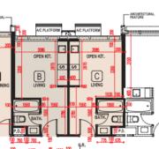 #LYOS 1B座1至5樓B或C室 實用面積202方呎 資料來源：#LYOS樓書