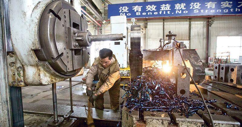 中國上月全國規模以上工業企業利潤同比升24.6%，連升兩個月。