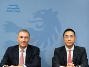 左：瑞士百達財富管理全球策略師、亞洲首席投資官譚思德 右：瑞士百達財富管理亞洲宏觀經濟研究主管陳東