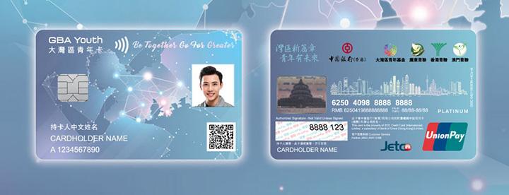 由中國銀行（香港）聯合多家粵港澳機構推出的「大灣區青年卡」，為港澳青年到大灣區發展提供針對性權益。