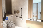 休閒室內裏設淋浴室，讓用戶在工作間裏能忙裏偷閒、放鬆身心。（賴俊傑攝）