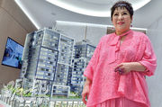 中國星集團副主席陳嵐表示，澳門半島TIFFANY HOUSE為集團在當地首個住宅項目，特意以她自己英文名Tiffany命名。（劉焌陶攝）
