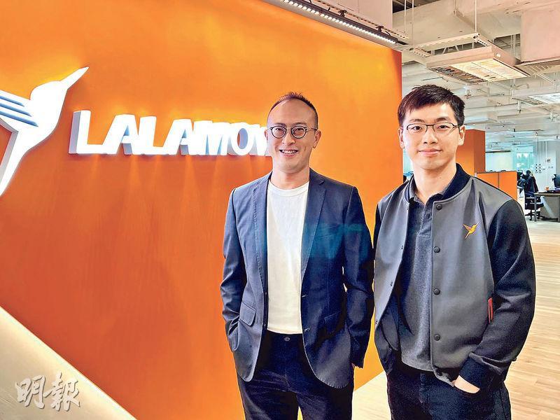 Lalamove人力資源副總裁余浩然（左）稱香港受惠地理優勢，較容易從東南亞地區引入合適人才，旁為Lalamove大數據技術主任歐陽亦泰。