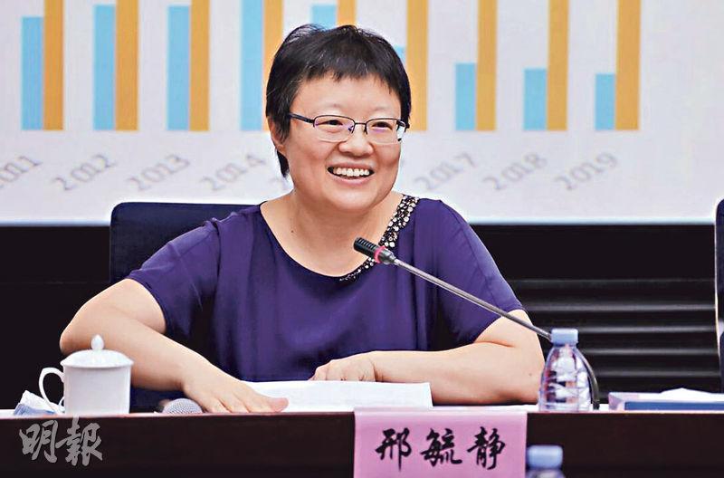 金管局昨日宣布委任中國人民銀行深圳市中心支行行長邢毓靜（圖）為高級顧問，任命由下周一生效。