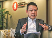 房協行政總裁兼執行總幹事陳欽勉表示，本港人口老化，對為長者度身訂做的住所需求殷切，旗下「長者安居樂」住屋計劃正好配合市場需要。（李紹昌攝）