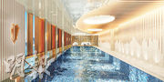 天瀧住戶會所連園林面積約7萬方呎，主要設施包括25米長室內恒溫泳池。