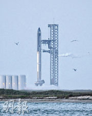 上周四在美國得州南部博卡奇卡的SpaceX發射場Starbase首次發射遭遇挫折。（資料圖片）