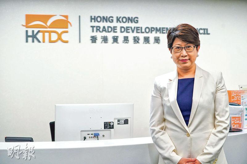 貿發局副總裁張淑芬表示，疫情後香港展覽規模復蘇進度「理想」，目前已恢復至2019年疫情前五至六成水平。（楊柏賢攝）