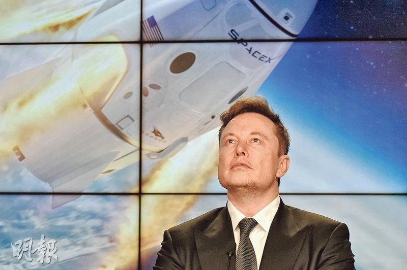 由於很多投資者是押注馬斯克的太空發展願景，SpaceX盈虧並未影響其融資。（資料圖片）