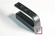 進行校正時，按Clip Mouse實體鍵（紅框示）3秒，電腦屏幕上游標會重新定位中央。