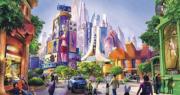 上海迪士尼：全球首個「優獸大都會」主題園區將於年底開放 （主題園區構想圖）