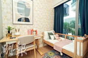 兒童房用色和諧繽紛，迎合小家庭用戶需求。
