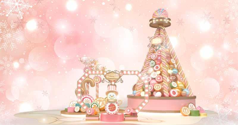 如心廣場聯乘手工糖品牌PAPABUBBLE打造聖誕活動  設戶外飄雪光影匯演