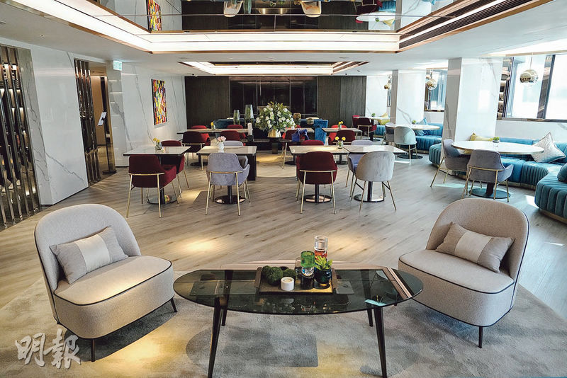 太子酒店16樓的貴賓樓層設獨立空間，讓住客工作之餘，亦有空間放鬆心情。（楊柏賢攝）