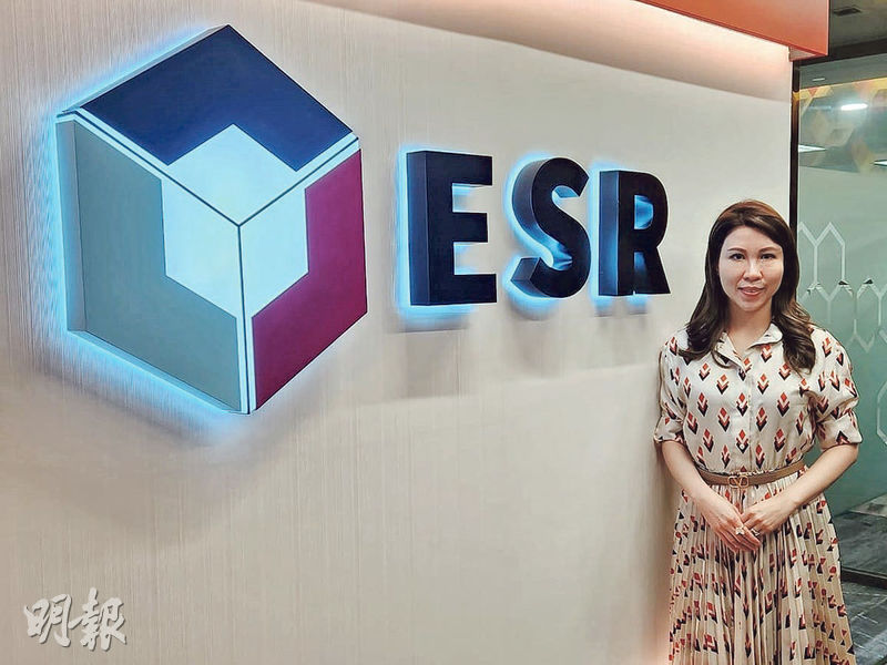 ESR曾瑞華稱，公司旗下C-REIT用了3年時間部署上市，正洽商5至7個基石投資者。（陳偉燊攝）
