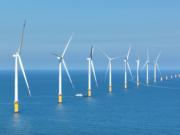 華潤電力重點發展清潔能源，這是蒼南海上風電一景。