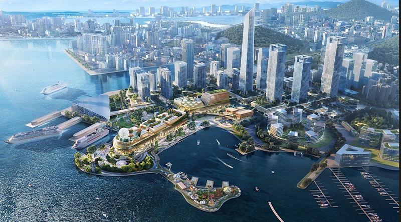新世界發展將K11品牌帶入內地，首個旗艦項目K11 ECOAST位於深圳南山太子灣片區，總建築面積達228,500平方米。