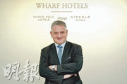 九龍倉酒店總裁湯姆斯‧塞爾克表示，瑪珂酒店會先以吸引的房價吸客。（黃志東攝）