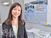 利嘉閣高級工業及物流客戶經理趙諾文曾從事化妝零售業20多年，在2022年9月起加入代理行業。（劉焌陶攝）