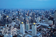圖為泰國曼谷景色。有代理稱自疫後復蘇以來，去年全年海外買家合共在泰國樓市購入1.44萬個公寓單位，按年增加25%，佔泰國整體公寓總成交量的13.4%。（資料圖片）