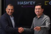 Hashkey與CoinDesk Indices今簽合作備忘錄 料比特幣價格整固合理。（劉焌陶攝）
