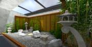 「二茶」項目最大賣點是自設「日式小庭院」的打卡位，有助吸引民宿客訂房。