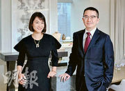 周大福兩名副主席鄭志恒（右起）及鄭志雯帶領集團品牌轉型，邁向5年後集團百年華誕。