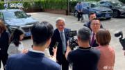 黃仁勳應中國貿促會邀請再次到訪北京（央視公眾號「玉淵譚天」相片）
