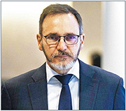 IMF首席經濟學家Pierre-Olivier Gourinchas警告，「我們正進入一個新時代，過去80年運行的全球經濟體系正在重置。」（法新社）