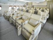 阿聯酋航空：今年10月以全新內艙裝潢A380客機執飛香港。圖為全新升級波音777客機尊尚經濟客艙。
