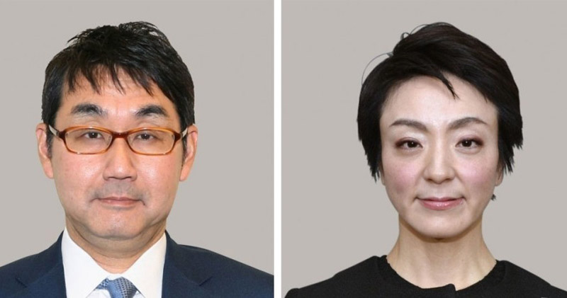 日本前法務大臣與參議員妻涉賄選被捕