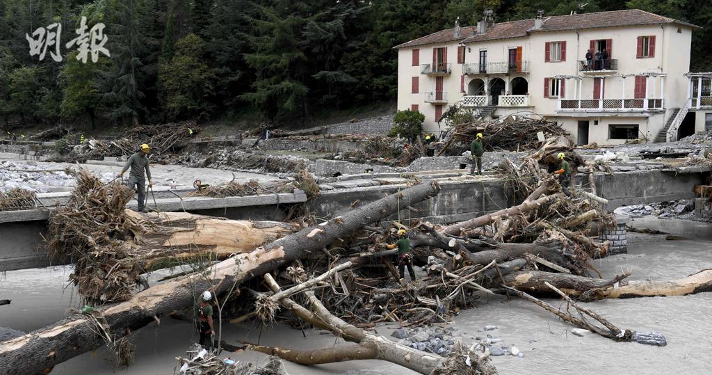 暴風雨洪水襲法國意大利釀3死8失蹤　