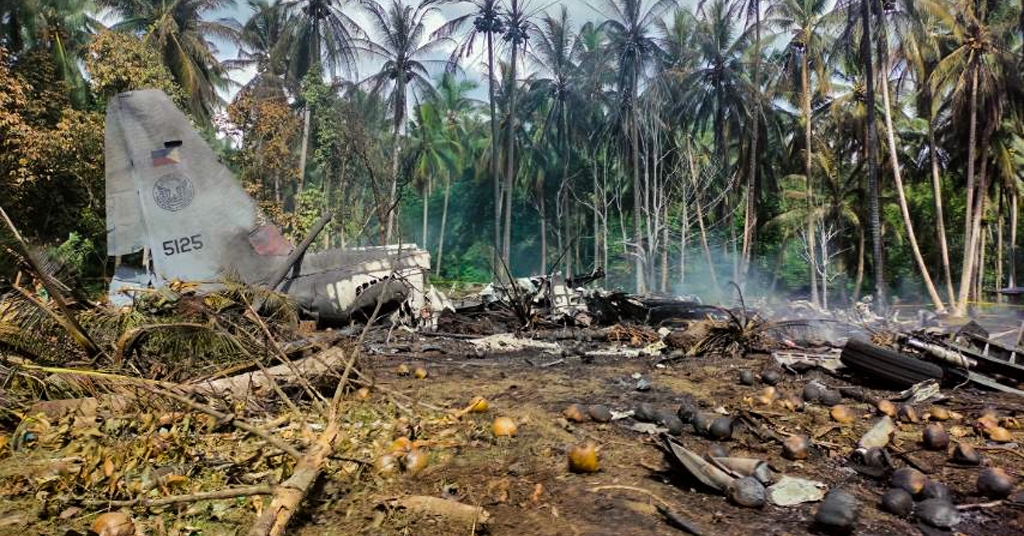 菲律賓軍機墜落至少45死