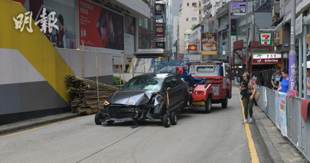 尖沙嘴彌敦道私家車撞地鋪 一女子受輕傷 13 16 20230521 港聞 即時新聞 明報新聞網