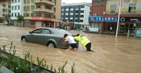 南部有強降雨強對流　韓江、東江現洪水