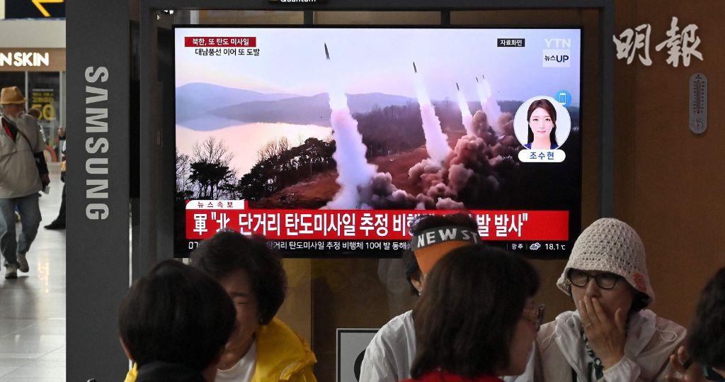 朝鮮向東部海域發射逾10枚疑似短程彈道導彈