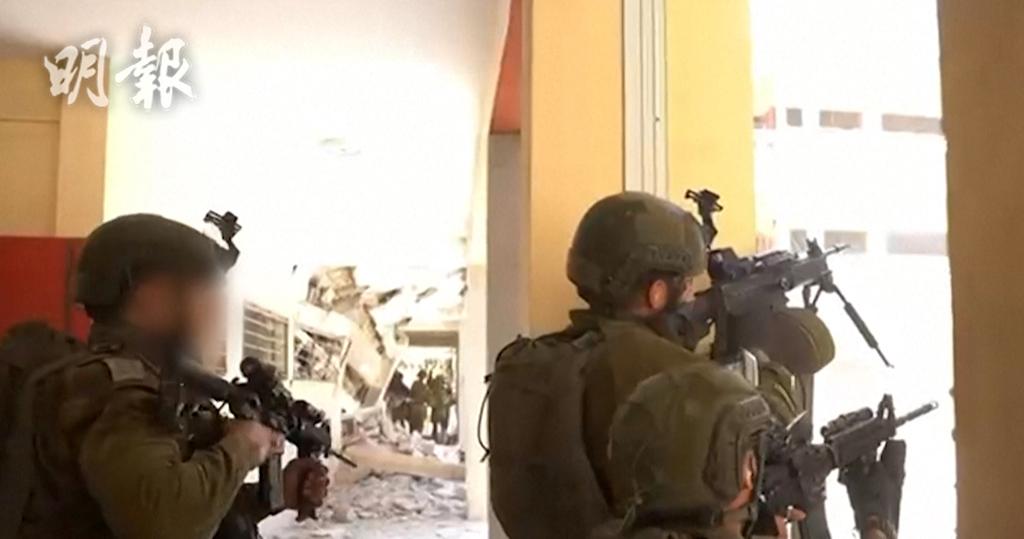 以色列上周六（8日）在加沙中部展開軍事行動，與巴勒斯坦武裝組織哈馬斯爆發槍戰，最終救出人質。（法新社片段截圖）