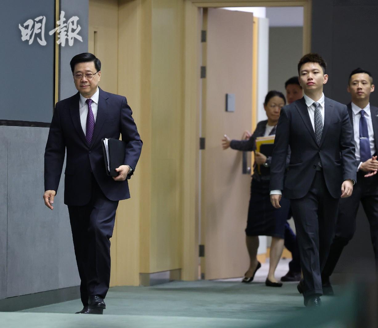 李家超：按形勢完善國安法律制度和執行機制　留意孤狼式恐怖活動