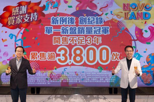 NOVO LAND系列不足3年累售3,835伙 套現逾225億