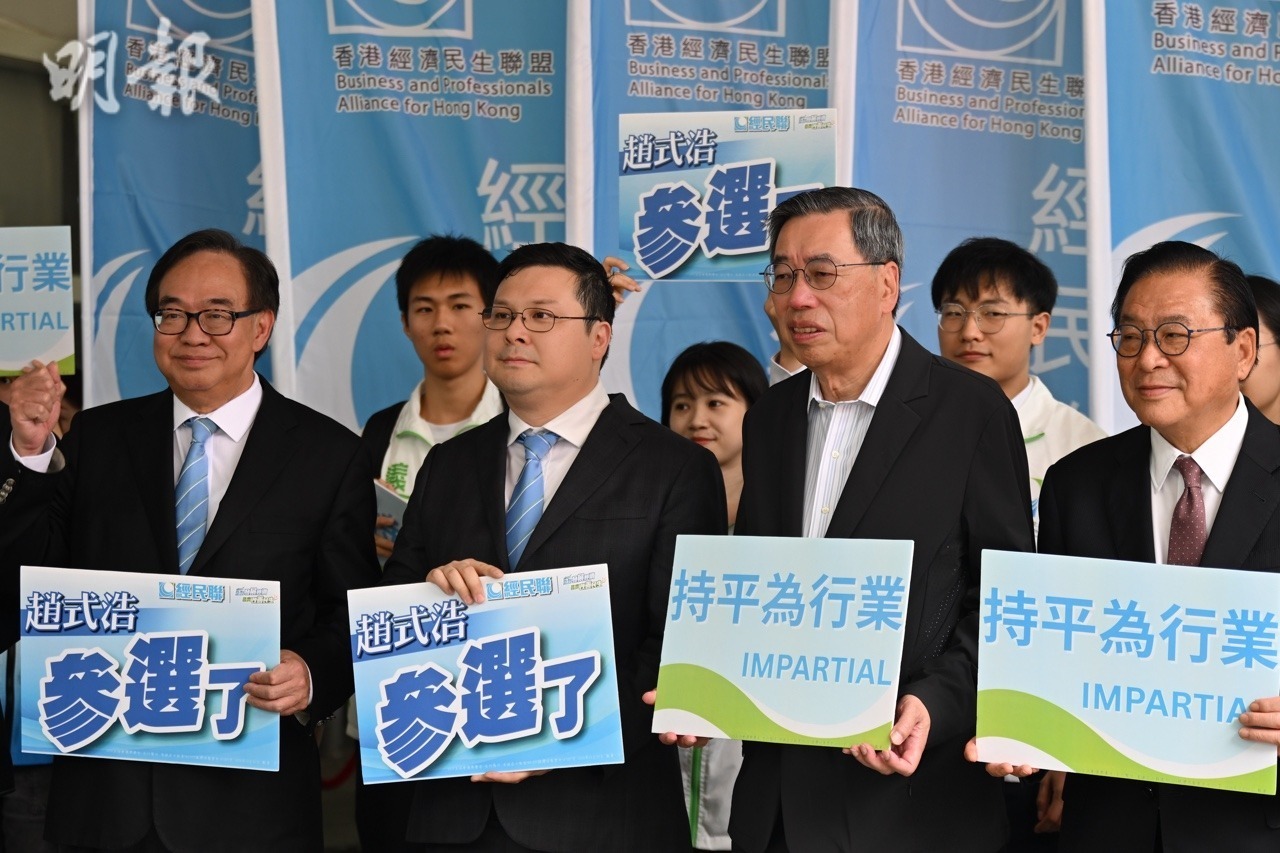 富商趙世曾長子、經民聯趙式浩再次出戰地產及建造界。（盧曼盈攝）