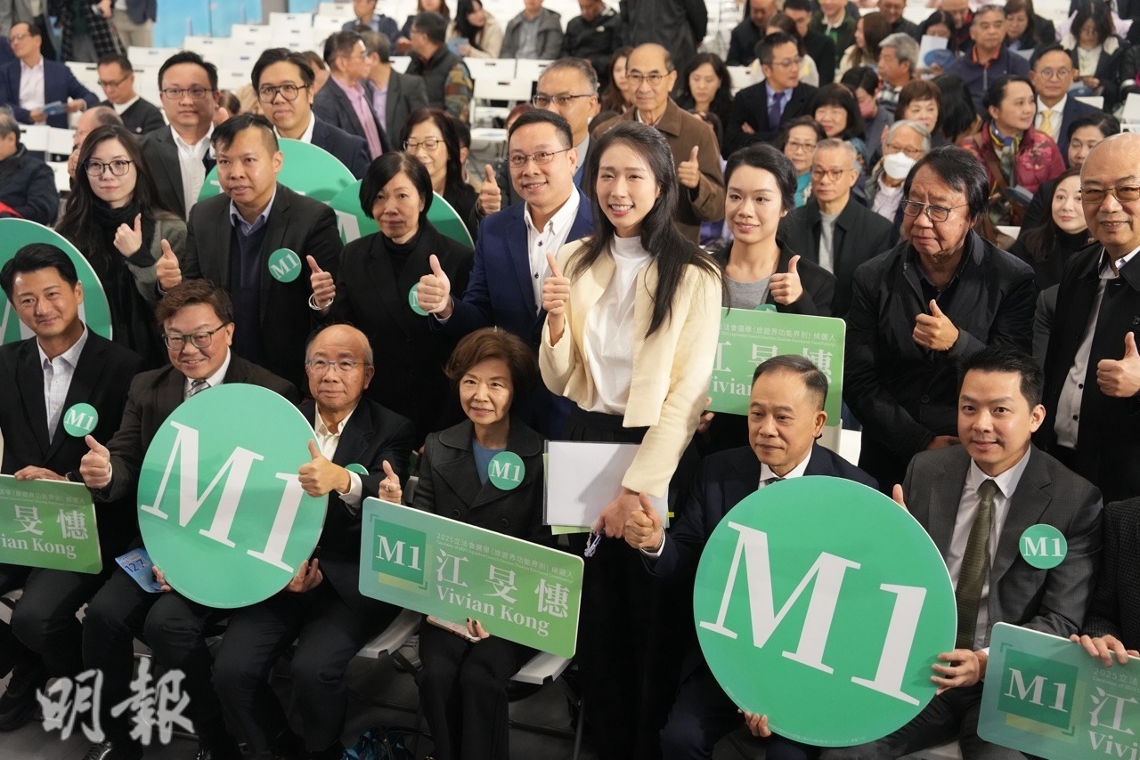 江旻憓及其助選團(廖凱霖攝)